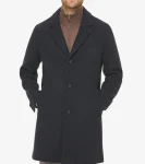Fashion Cole Haan Men's Single-Breasted Top Coat Navy
