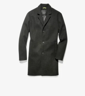Online Cole Haan Men's Stretch Wool Top Coat Black