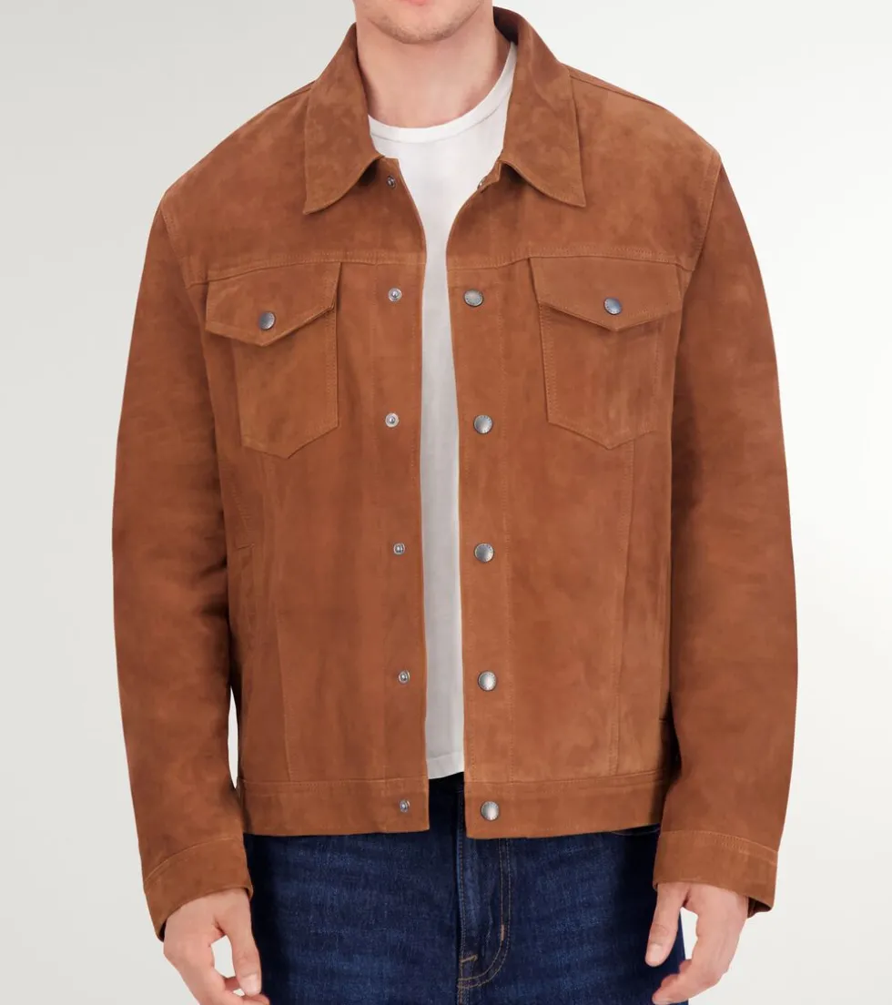 mens-suede-trucker-jacket-yWWNfOSq-0.webp Hot Cole Haan Men's Suede Trucker Jacket Cognac
