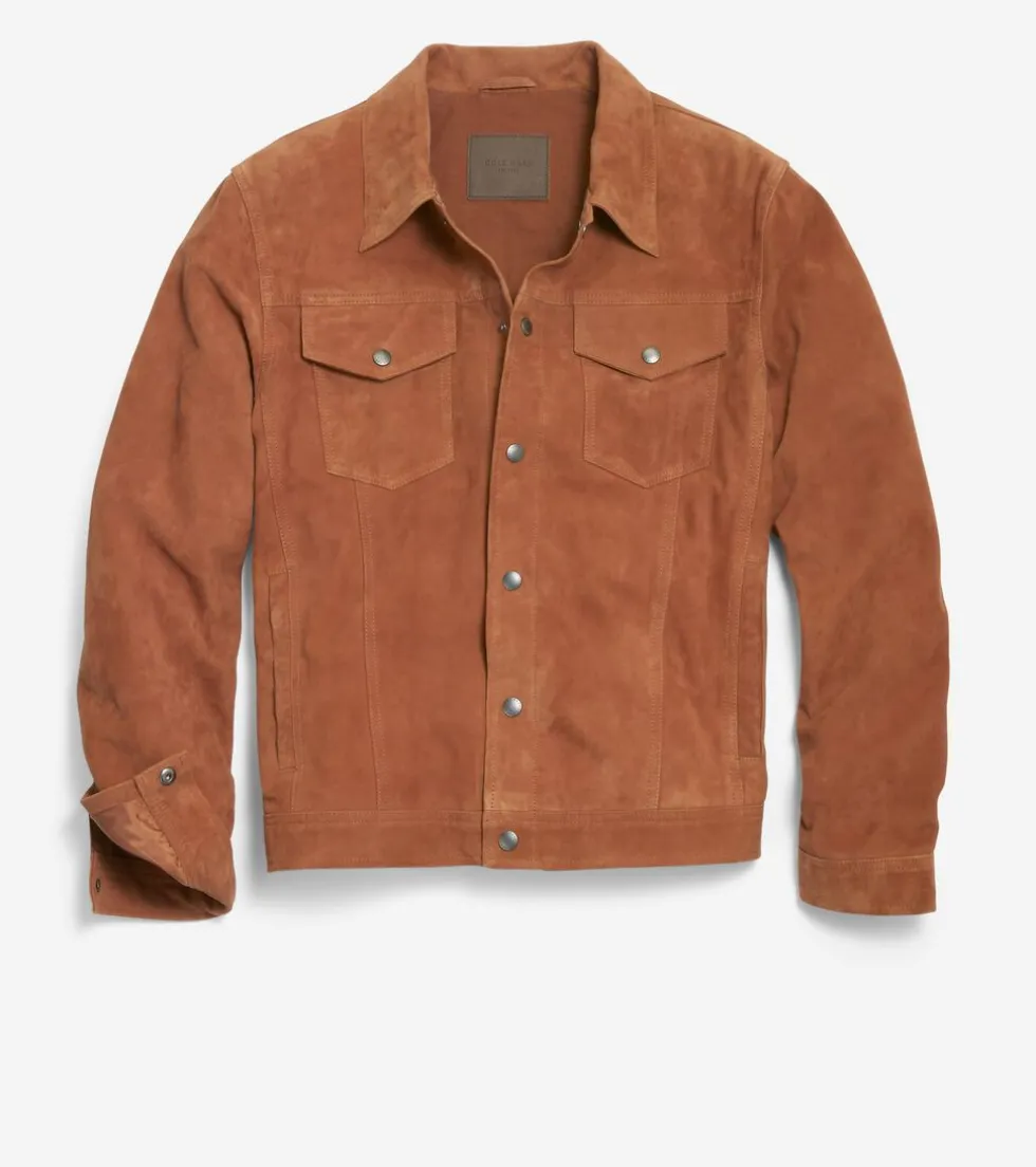 mens-suede-trucker-jacket-yWWNfOSq-2.webp Hot Cole Haan Men's Suede Trucker Jacket Cognac