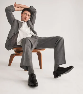 Discount Cole Haan Men's Washington Grand Laser Wingtip Oxfords BlackLeather