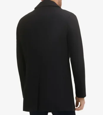 Sale Cole Haan Men's Wool-Blend Car Coat Black