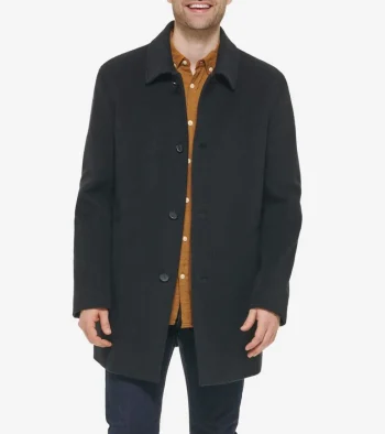 Hot Cole Haan Men's Wool Cashmere Top Coat Charcoal