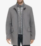 Sale Cole Haan Men's Wool Coat LightGrey