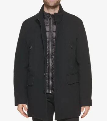 Outlet Cole Haan Men's Wool Coat Black