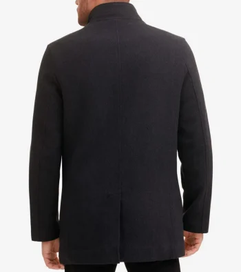 New Cole Haan Men's Wool Coat Charcoal
