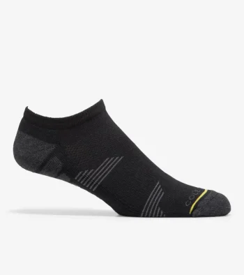 New Cole Haan Men's ZER&Oslash;GRAND Performance No-Show Socks Black