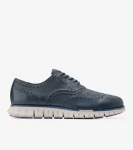 Hot Cole Haan Men's ZER&Oslash;GRAND Remastered Wingtip Oxfords Blueberry-EnsignBlue-Dove