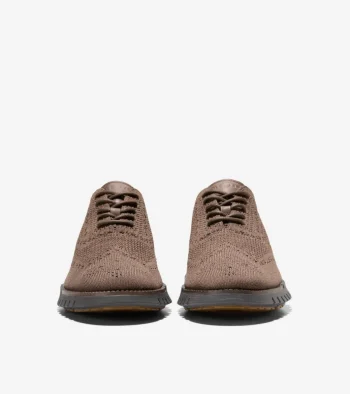 Outlet Cole Haan Men's ZERØGRAND Remastered Stitchlite™ Wingtip Oxfords Truffle-Lava-Pavement