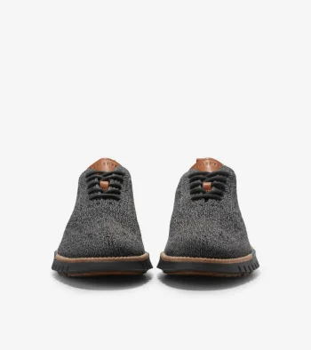 New Cole Haan Men's ZERØGRAND Remastered Stitchlite™ Wingtip Oxfords MagnetGrayStitchlite™-Black