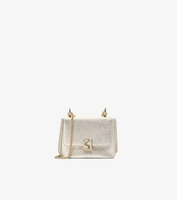 Outlet Cole Haan Mini Convertible Chain Bag Gold