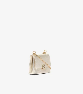Outlet Cole Haan Mini Convertible Chain Bag Gold