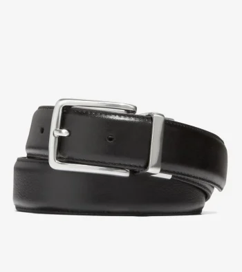 Discount Cole Haan Reversible Feather Edge Belt Black-Brown