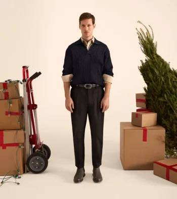 Discount Cole Haan Reversible Feather Edge Belt Black-Brown