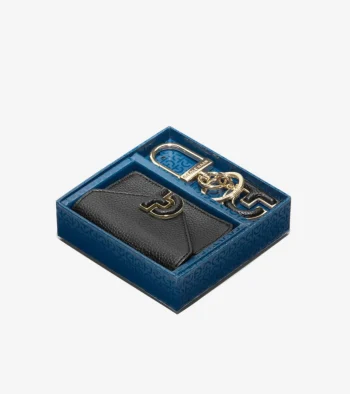 Hot Cole Haan Town Card Case Gift Set Black