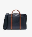 Hot Cole Haan Triboro Briefcase NavyBlazer-NewBritishTan