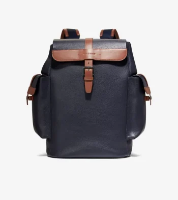Clearance Cole Haan Triboro Rucksack NavyBlazerBlue-NewBritishTan