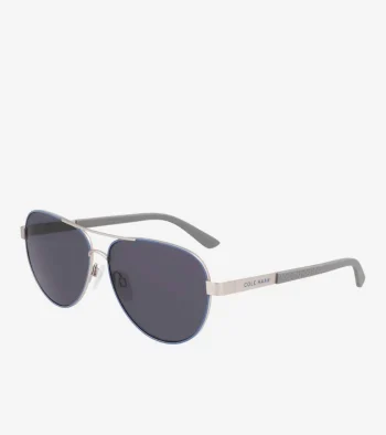 Online Cole Haan Two-Toned Navigator Sunglasses Navy