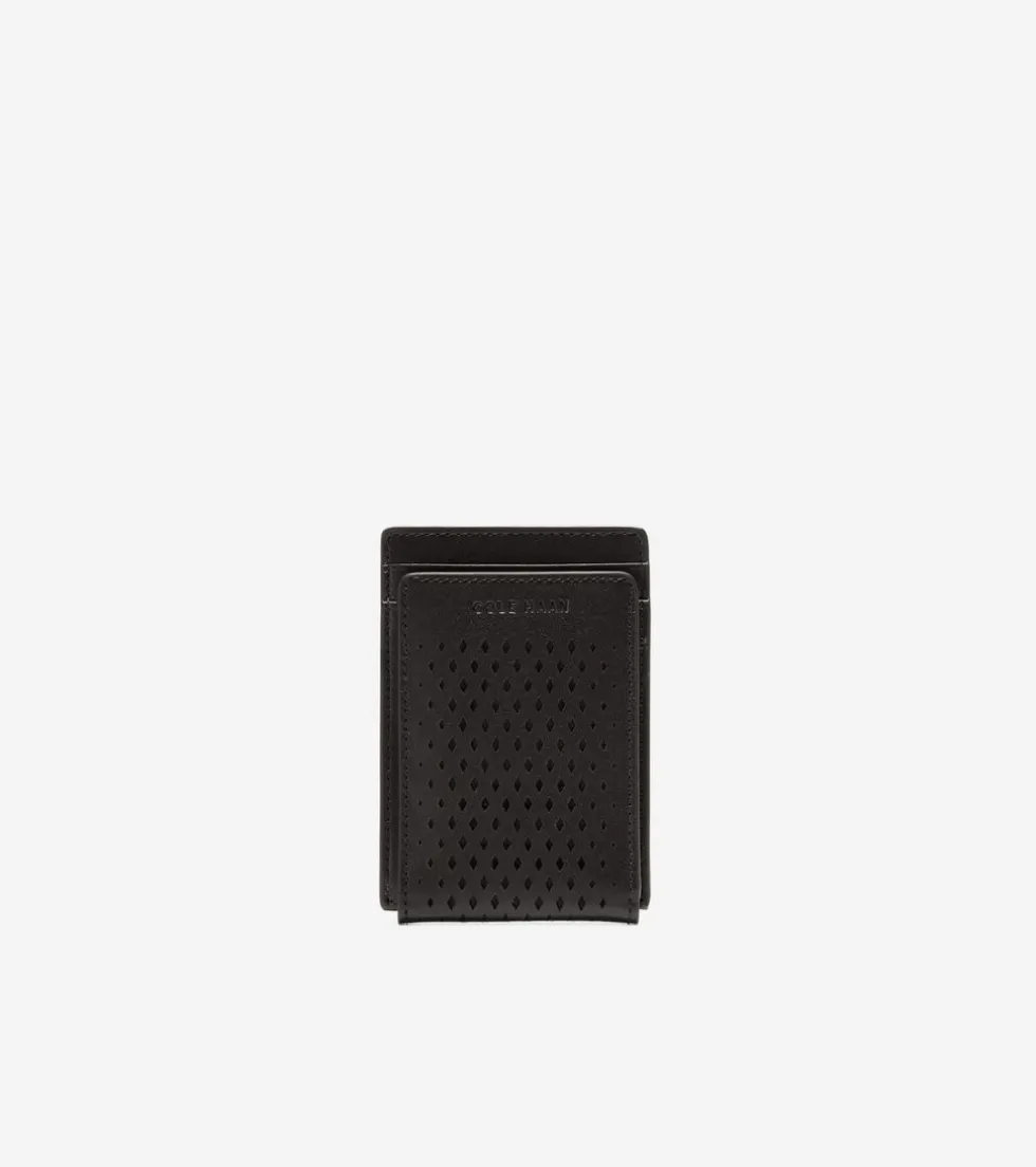 washington-perforated-card-cas-EZtfgkhD-0.webp Online Cole Haan Washington Perforated Card Case Black