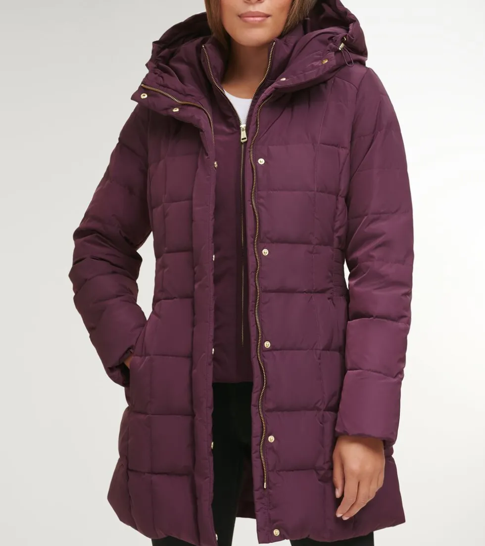 womens-32quot-signature-hooded-FqSuqBIj-0.webp Best Cole Haan Women's 32" Signature Hooded Taffeta Down Coat Merlot