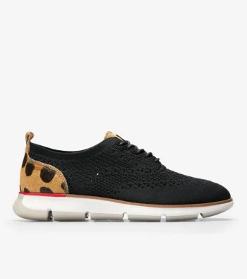 Online Cole Haan Women's 4.ZER&Oslash;GRAND Stitchlite&trade; Oxfords BlackStitchlite&trade;-JaguarHaircalf
