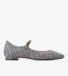 New Cole Haan Women's Bridge Mary Jane Ballet Flats MiniPlaid