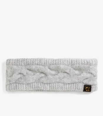 Online Cole Haan Women's Cable Knit Headband SoftGrey