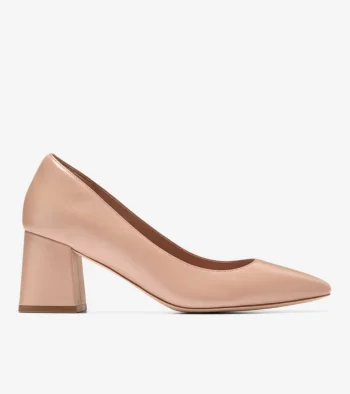 Clearance Cole Haan Women's Cassandra Block Heel Pumps Brush