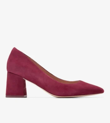 Online Cole Haan Women's Cassandra Block Heel Pumps BlackCherry
