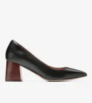 Fashion Cole Haan Women's Cassandra Block Heel Pumps Black-Brown