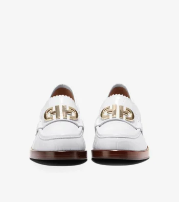 Best Cole Haan Women's Charlsie Loafers WhiteCroc