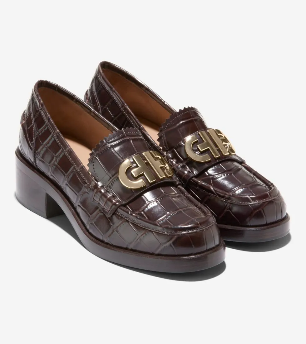 womens-charlsie-loafers-anWWeHJZ-4.webp Clearance Cole Haan Women's Charlsie Loafers ChocolateCroc