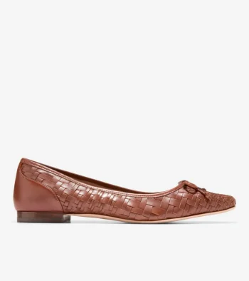 Discount Cole Haan Women's Chlea Ballet Flats Cuoio