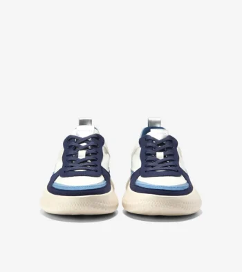 Best Cole Haan Women's Generation ZERØGRAND II Court Sneakers Ivory-CelestialBlue