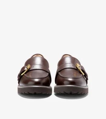 Clearance Cole Haan Women's Giana Buckle Loafers Chocolate