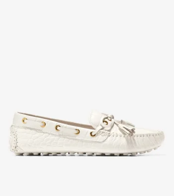Sale Cole Haan Women's Gissella Drivers IvoryCrocPrint