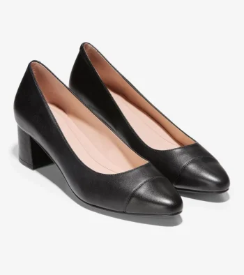 Outlet Cole Haan Women's Go-To Block Heel Pumps 45MM Black