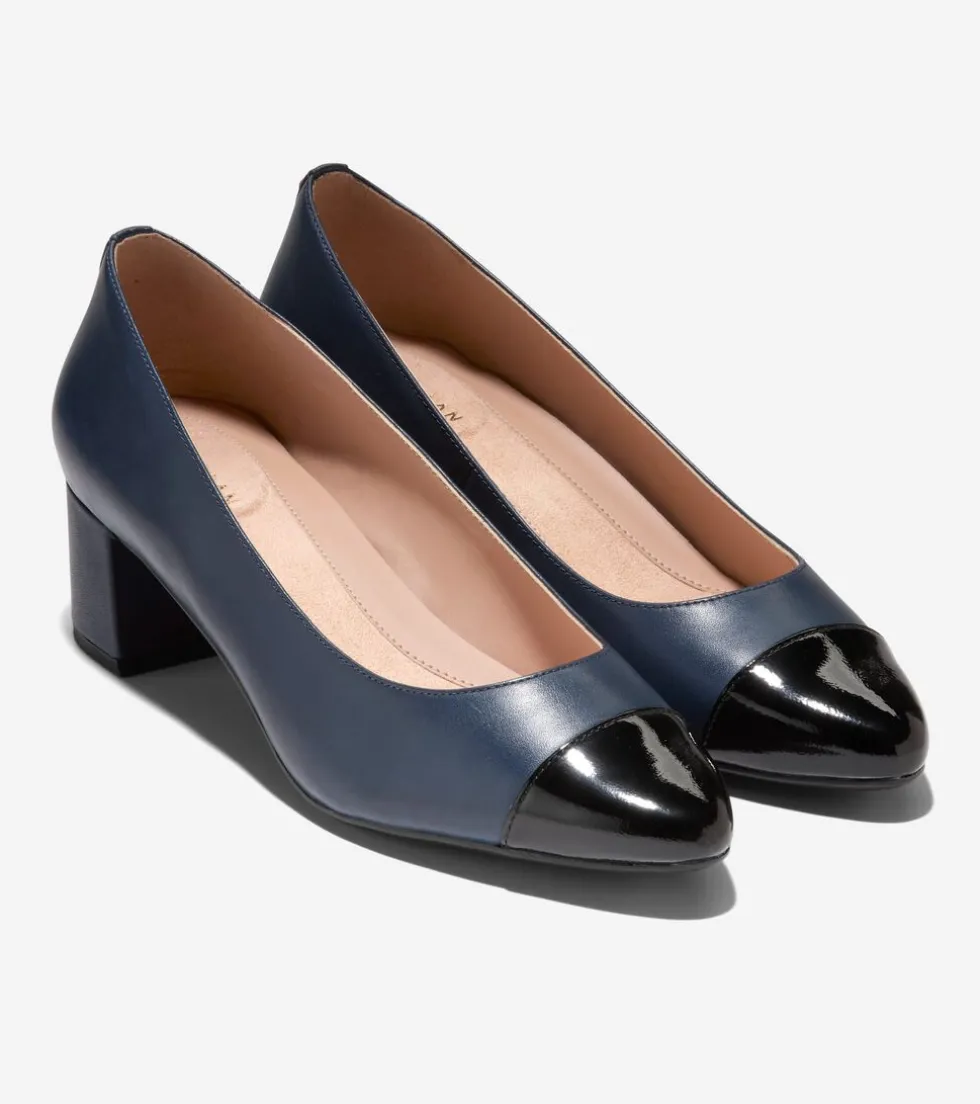 womens-go-to-block-heel-pumps-ymAetucl-4.webp Online Cole Haan Women's Go-To Block Heel Pumps 45MM NavyBlazer-BlackPatent