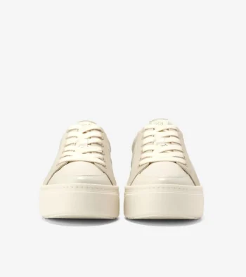 Hot Cole Haan Women's GrandPr&oslash; Max Platform Sneakers Ivory-Oat-PineCrocPrint