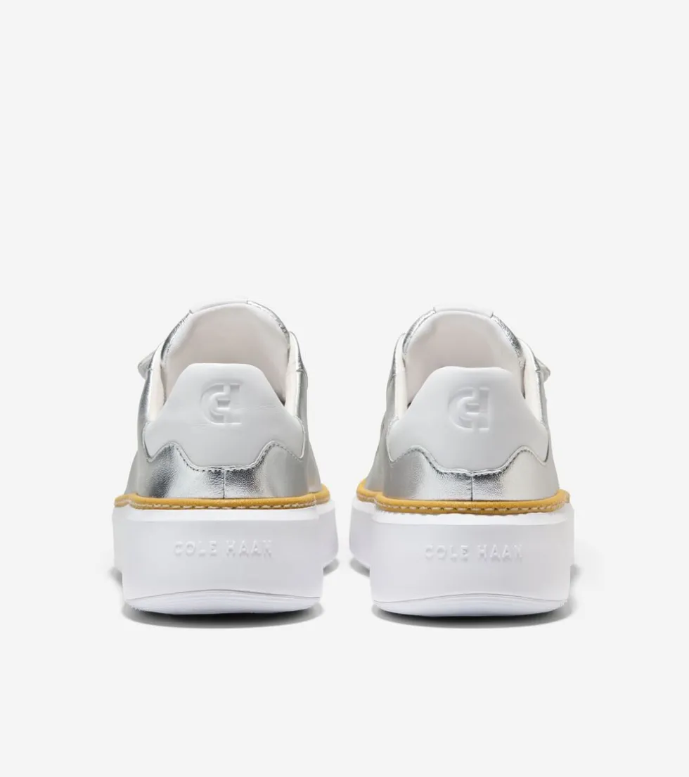 womens-grandproslash-topspin-t-BMdsYSRM-2.webp Hot Cole Haan Women's GrandPrø Topspin Triple Strap Sneakers Silver-OpticWhite