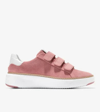 Sale Cole Haan Women's GrandPr&oslash; Topspin Triple Strap Sneakers Rouge-WhiteCroc