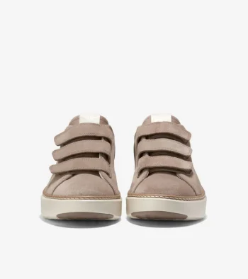 Clearance Cole Haan Women's GrandPr&oslash; Topspin Triple Strap Sneakers IrishCoffee-Ivory