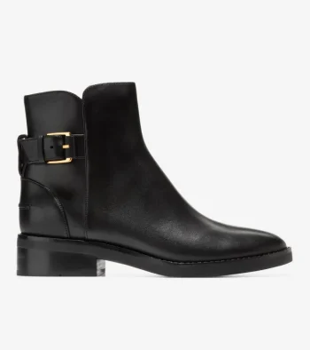 Hot Cole Haan Women's Hampshire Buckle Ankle Boots Black