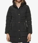 Hot Cole Haan Women's Hidden-Hood Puffer Coat Black