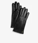 Clearance Cole Haan Women's Leather Touch Screen Gloves Black