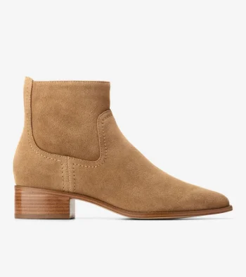 Online Cole Haan Women's Naia Western Ankle Boots GoldenToffee