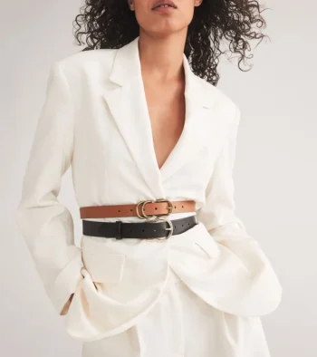 Discount Cole Haan Women's Organic Harness Belt Tan