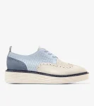 Clearance Cole Haan Women's &Oslash;riginalGrand Platform Wingtip Oxfords Heather-FolkstoneGray-Ivory
