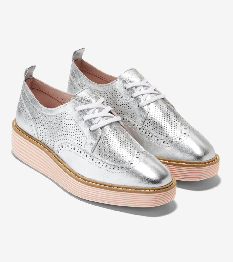 womens-oslashriginalgrand-plat-RSLfbYrX-4.webp Hot Cole Haan Women's ØriginalGrand Platform Wingtip Oxfords SilverTalca-RoseSmoke
