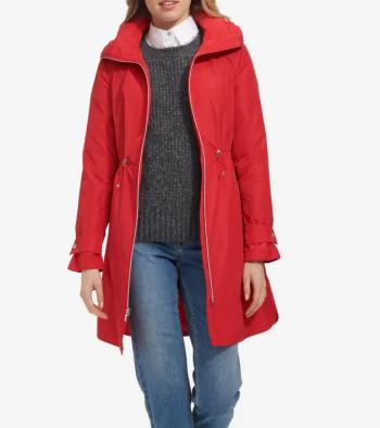 Outlet Cole Haan Women's Packable Rain Jacket Red
